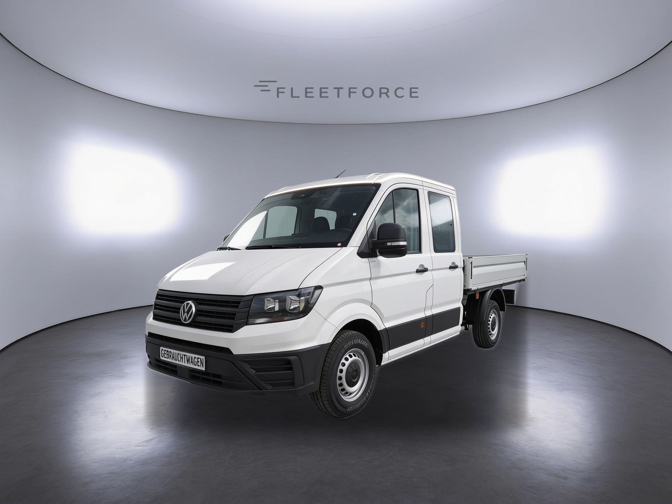 VW Crafter Pritsche 35 DOKA mittellang FWD in Weiß
