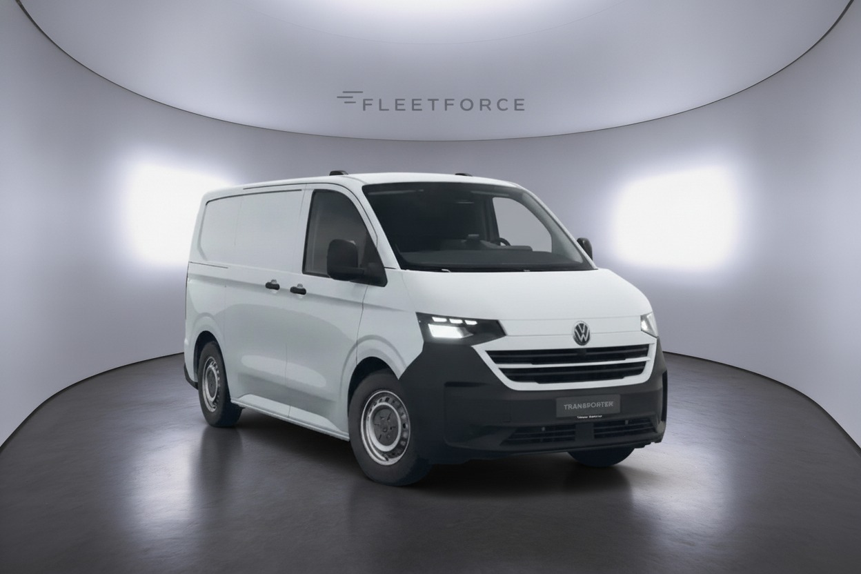 VW Transporter Kasten in Weiß