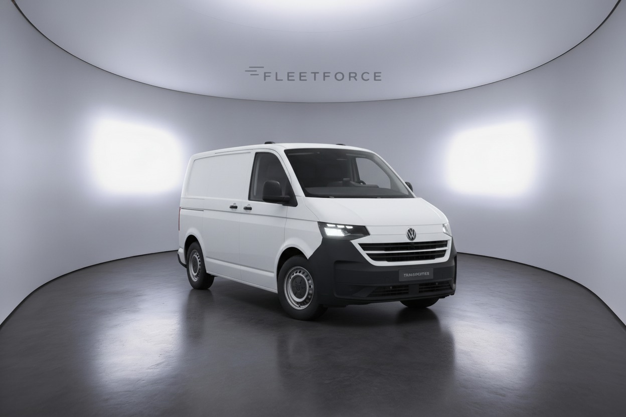 VW Transporter Kasten in Weiß