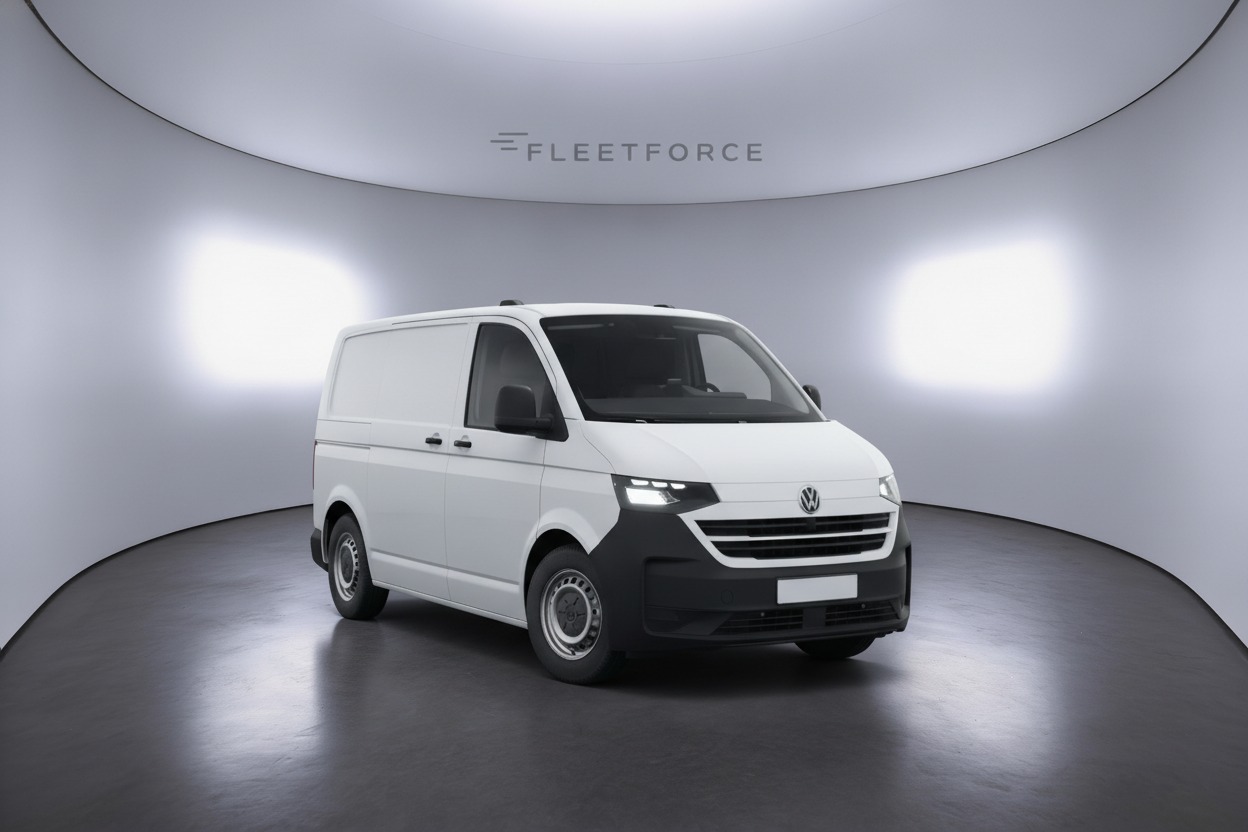 VW Transporter Kasten Kasten lang in Weiß