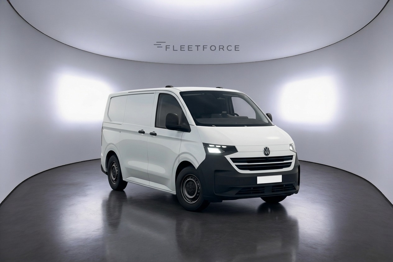VW Transporter Kasten in Weiß
