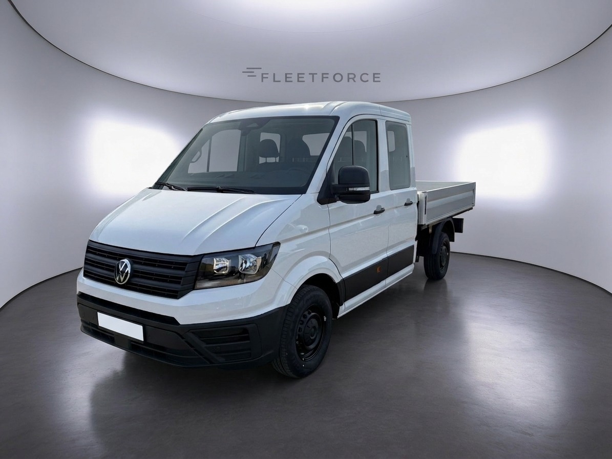 VW Crafter Pritsche Pritsche 35 DOKA in Weiß