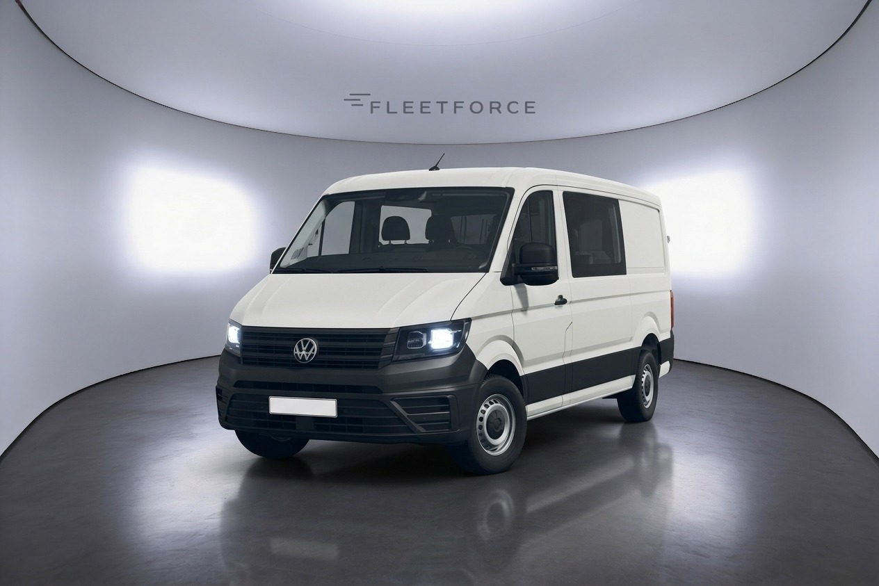 VW Crafter Kasten Kasten 35 mittellang Hochdach FWD in Weiß