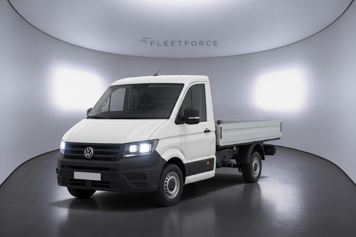 VW Crafter Pritsche in Weiß
