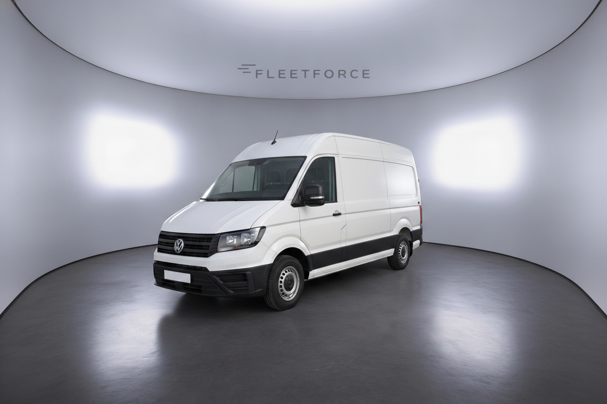 VW Crafter Kasten 35 mittellang Hochdach FWD in Weiß
